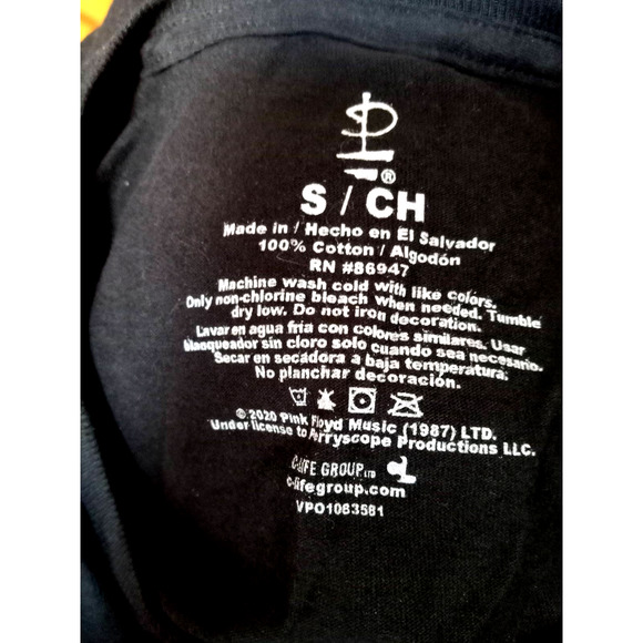 Pink Floyd short sleeve tee shirt, black, Small - Picture 4 of 4